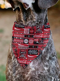 The Coca-Cola Company Coca Cola Holiday Sweater Slip On Collar Pet Bandana - Bandana Only