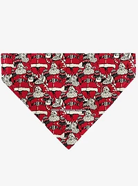 The Coca-Cola Company Coca Cola Santa Claus Stacked Slip On Collar Pet Bandana - Bandana Only