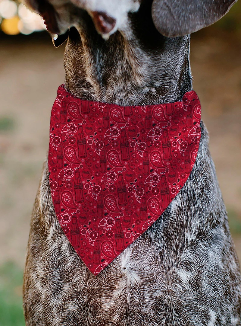 The Coca-Cola Company Coca Cola Icons Bandana Collage Slip On Collar Pet Bandana - Bandana Only