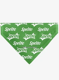 The Coca-Cola Company Sprite Logo Repeat Slip On Collar Pet Bandana - Bandana Only