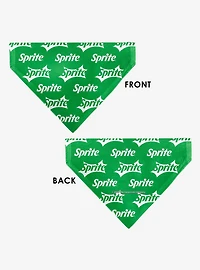 The Coca-Cola Company Sprite Logo Repeat Slip On Collar Pet Bandana - Bandana Only