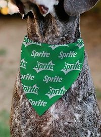 The Coca-Cola Company Sprite Logo Repeat Slip On Collar Pet Bandana - Bandana Only