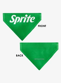 Coca-Cola Sprite Text Logo Slip On Collar Pet Bandana - Bandana Only