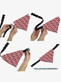 Coca-Cola Yes Coke Yes Text Collage Slip On Collar Pet Bandana - Bandana Only