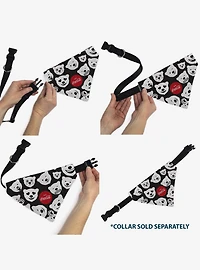 The Coca-Cola Company Polar Bear Expressions Scattered Slip On Collar Pet Bandana - Bandana Only