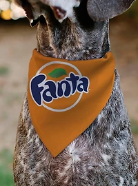 The Coca-Cola Company Fanta Round Logo Slip On Collar Pet Bandana - Bandana Only