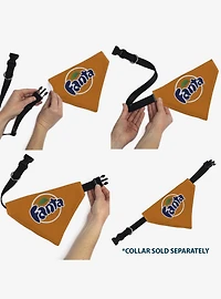 The Coca-Cola Company Fanta Round Logo Slip On Collar Pet Bandana - Bandana Only
