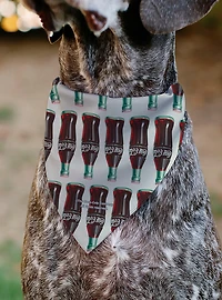 Coca-Cola Glass Bottles Collage Slip On Collar Pet Bandana - Bandana Only
