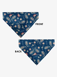 Coca-Cola Paisley Bottle Icons Scattered Slip On Collar Pet Bandana - Bandana Only