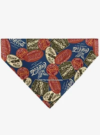 Coca-Cola Classic Coca Cola Badges Collage Slip On Collar Pet Bandana - Bandana Only