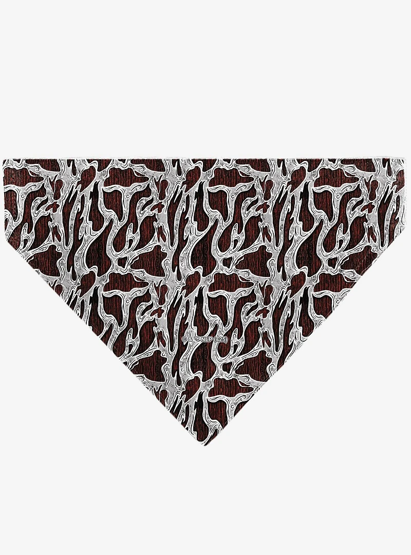 A Nightmare On Elm Street Freddy Melted Black Slip On Collar Pet Bandana - Bandana Only