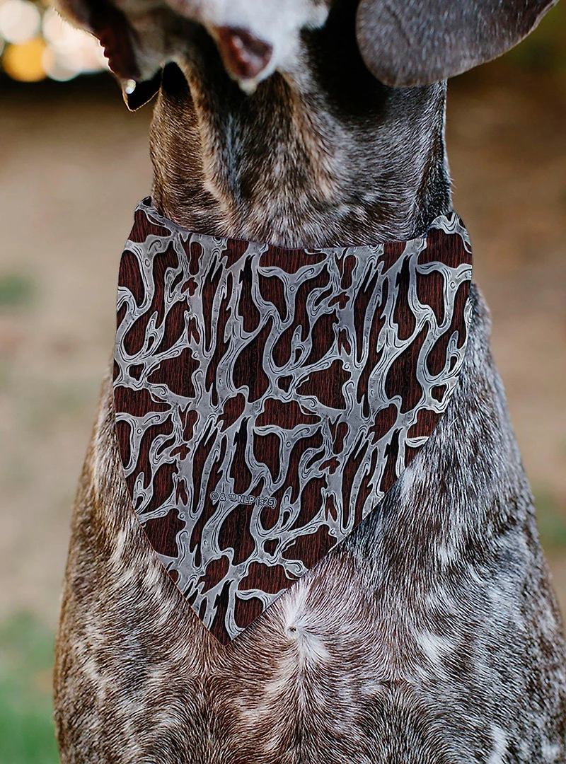 A Nightmare On Elm Street Freddy Melted Black Slip On Collar Pet Bandana - Bandana Only