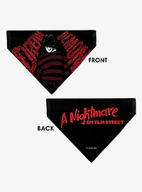 A Nightmare On Elm Street Freddy Dream Demon Black Slip On Collar Pet Bandana - Bandana Only