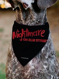 A Nightmare On Elm Street Freddy Dream Demon Black Slip On Collar Pet Bandana - Bandana Only