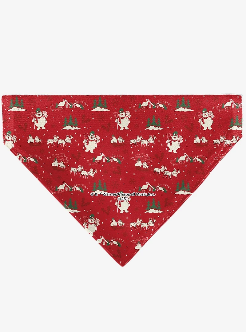 Frosty The Snowman Karen Pose and Logo Slip On Collar Pet Bandana - Bandana Only