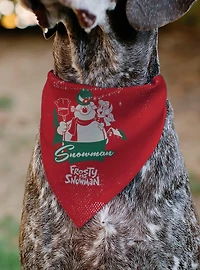 Frosty The Snowman Karen Pose and Logo Slip On Collar Pet Bandana - Bandana Only