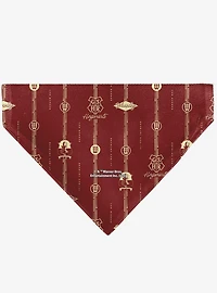 Harry Potter Hogwarts Weasley Monogram Slip On Collar Pet Bandana - Bandana Only