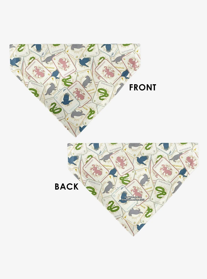 Harry Potter School Tarot Cards Stacked Multi Slip On Collar Pet Bandana - Bandana Only