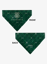 Harry Potter Hogwarts Malfoy Monogram Slip On Collar Pet Bandana - Bandana Only