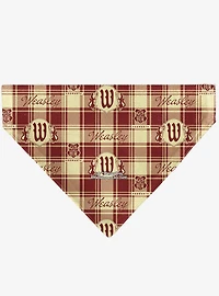 Harry Potter Weasley Family House Crest Plaid Slip On Collar Pet Bandana - Bandana Only