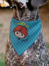 Harry Potter Chibi Engorgio Charm Polka Dot Slip On Collar Pet Bandana - Bandana Only