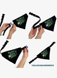 Harry Potter Chibi Voldemort Master of The Dark Arts Black Slip On Collar Pet Bandana - Bandana Only