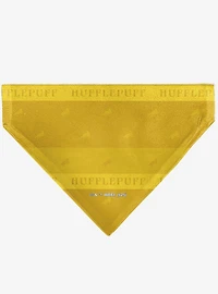 Harry Potter Hufflepuff Traits Banner and Icons Slip On Collar Pet Bandana - Bandana Only