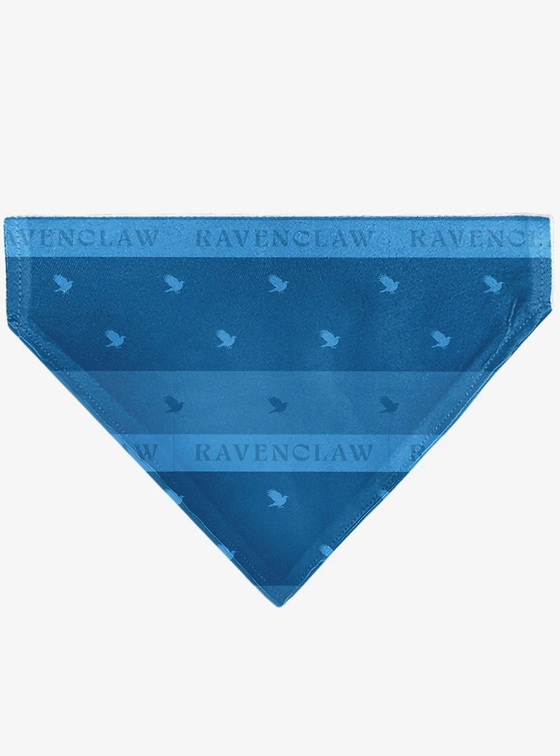 Harry Potter Ravenclaw Traits Banner and Icons Slip On Collar Pet Bandana - Bandana Only