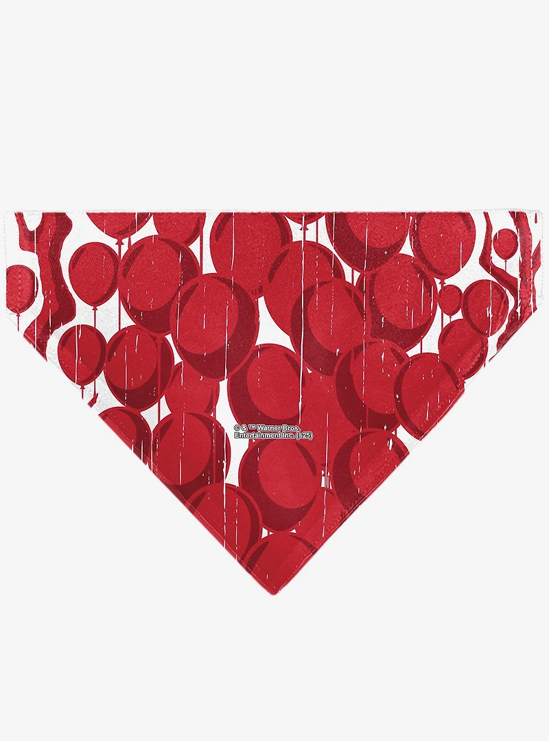 IT Pennywise Smile and Balloons Slip On Collar Pet Bandana - Bandana Only