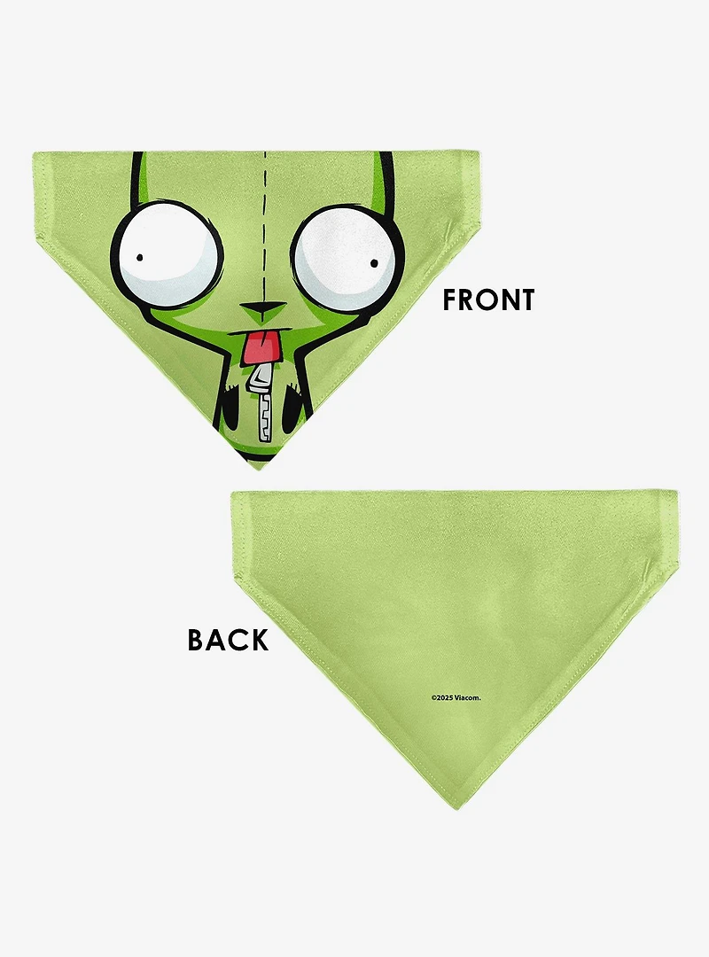 Invader Zim Invader Zim Gir Full Body Pose Close Up Slip On Collar Pet Bandana - Bandana Only