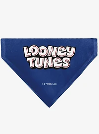 Looney Tunes Seven Character Stack Pose Slip On Collar Pet Bandana - Bandana Only