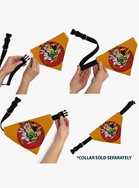Looney Tunes Five Character Target Pose Slip On Collar Pet Bandana - Bandana Only