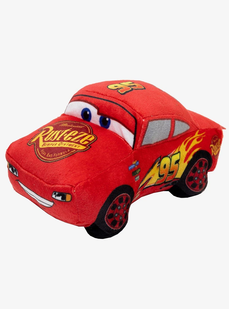 Disney Pixar Cars Lightning McQueen Tow Mater Dog Toy Squeaky Plush 2-Piece Set
