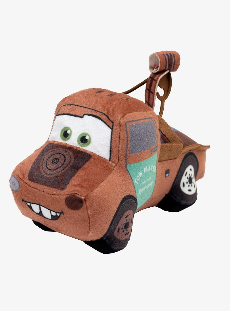 Disney Pixar Cars Lightning McQueen Tow Mater Dog Toy Squeaky Plush 2-Piece Set