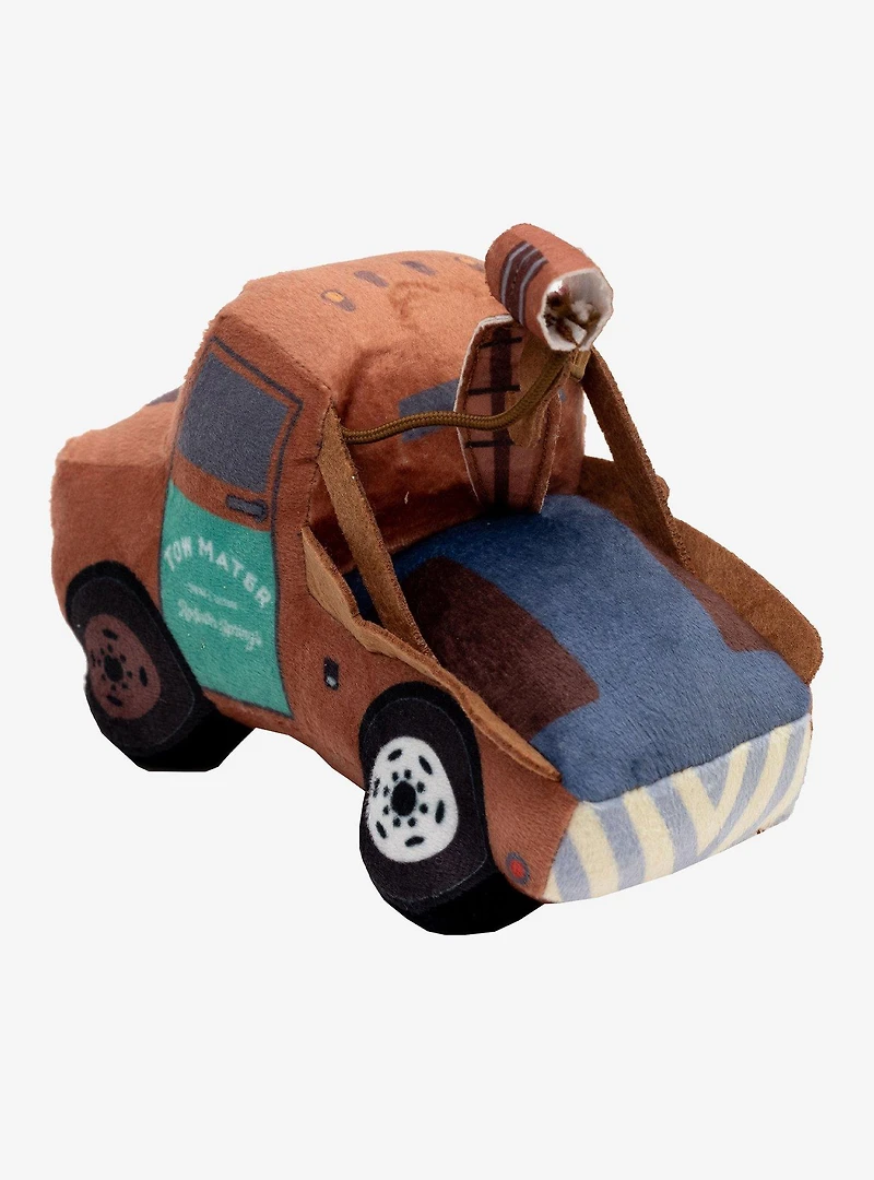 Disney Pixar Cars Lightning McQueen Tow Mater Dog Toy Squeaky Plush 2-Piece Set
