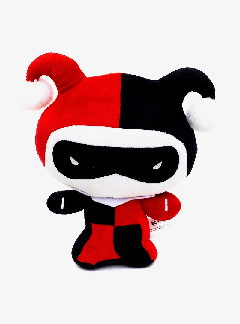DC Comics Chibi Characters Joker Harley Quinn Dog Toy Squeaky Plush 2-Piece Set