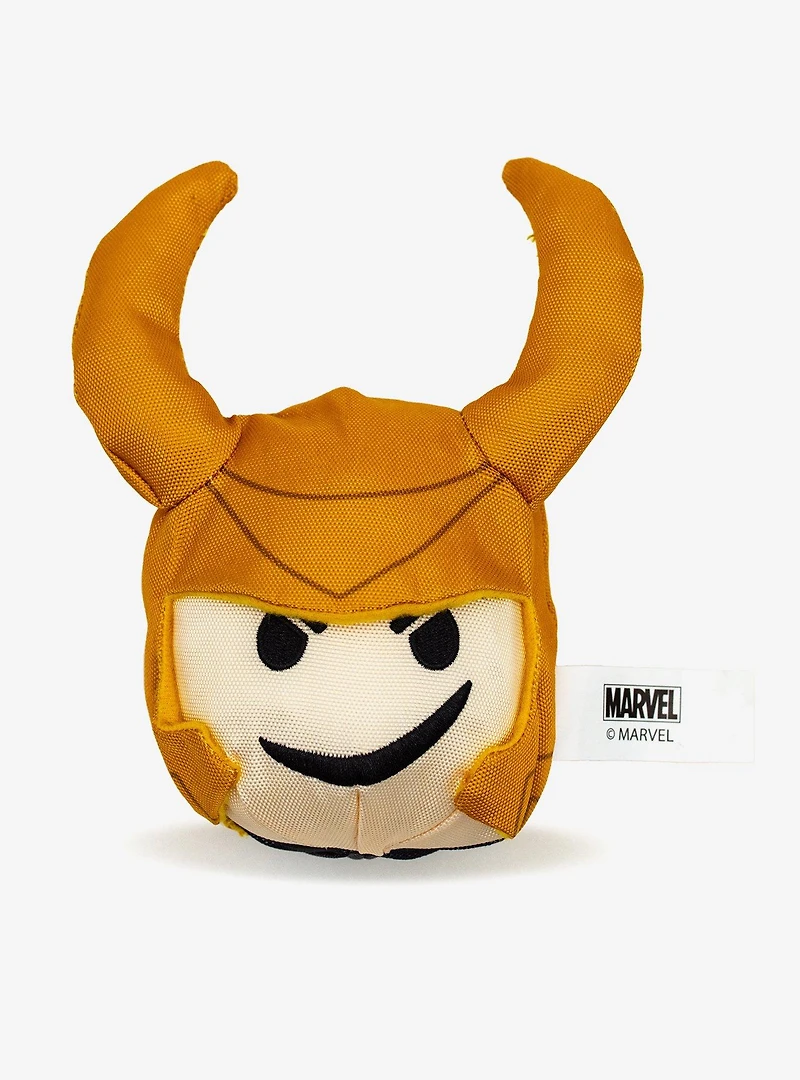 Marvel Chibi Characters Thor Loki Dog Toy Squeaky Plush 2-Piece Set