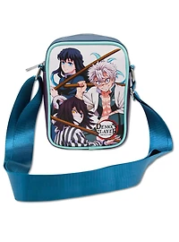 Demon Slayer Character Group Pose and Logo Crossbody Bag