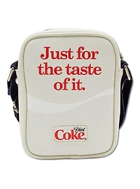 Diet Coke Logo Just for the Taste of It Quote Crossbody Bag