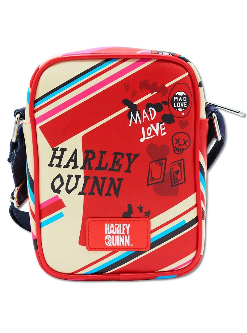 DC Comics Harley Quinn Chibi Queen of Hearts Card Crossbody Bag