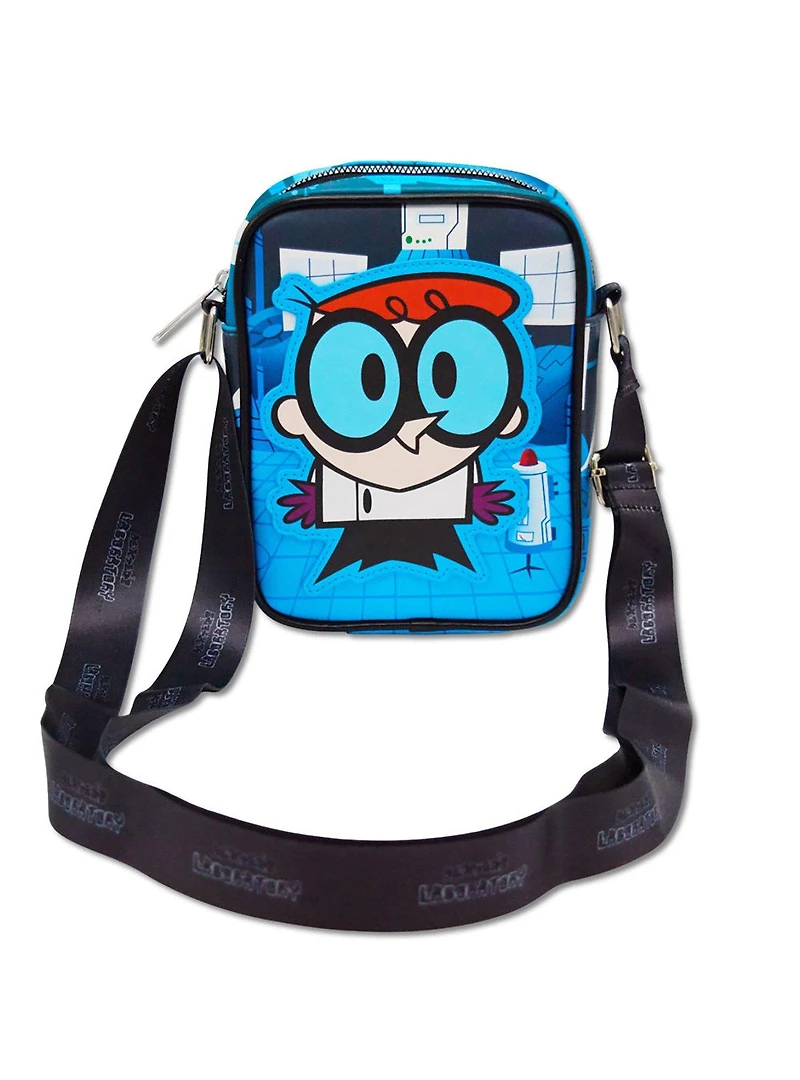 Dexter's Laboratory Pose and Quote Crossbody Bag