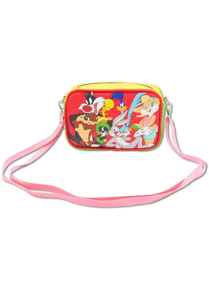 Looney Tunes Seven Character Group Pose Crossbody Bag