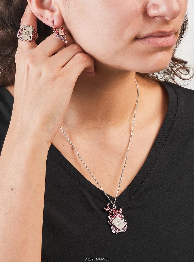 Marvel X Rocklove X-Men Gambit Spinning Card Necklace