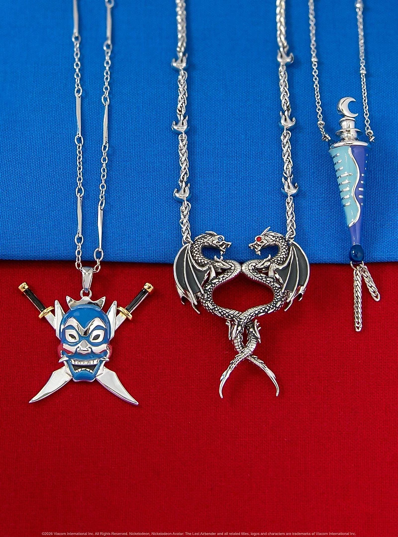 Avatar The Last Airbender X Rocklove The Blue Spirit Necklace