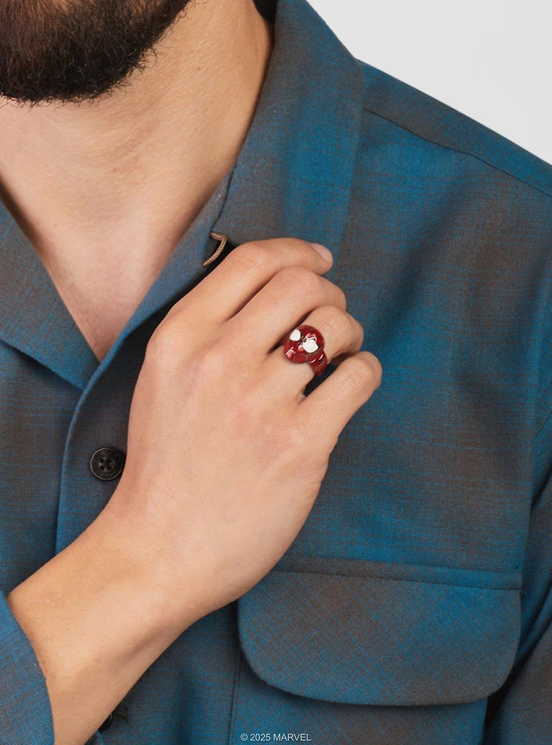 Marvel X Rocklove Spider-Man Peter Parker Mask Ring
