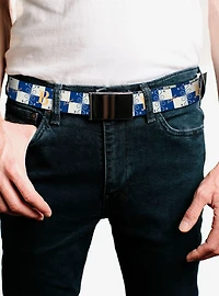 Harry Potter Butterbeer Logo Checker Clamp Buckle Belt