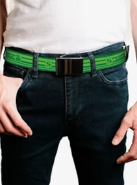 Harry Potter Slytherin House Champion Icons Stripe Clamp Buckle Belt