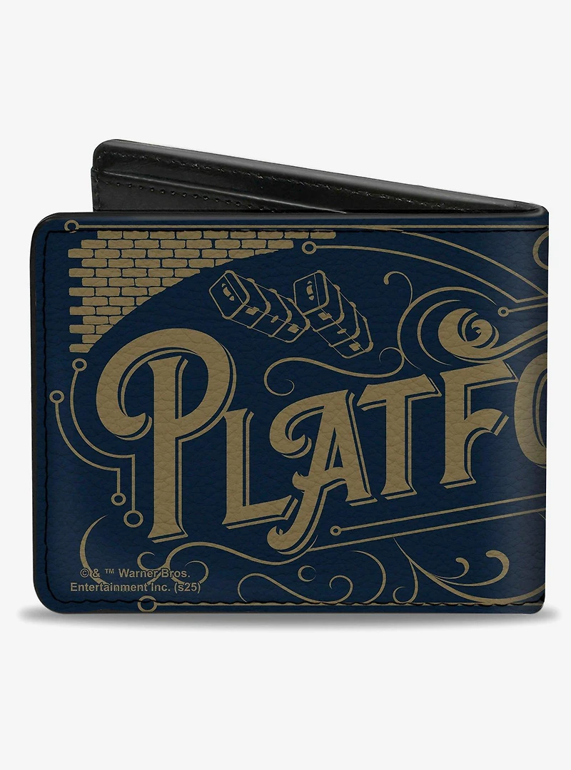 Harry Potter Hogwarts Express Platform 9 3/4 Sign Bifold Wallet