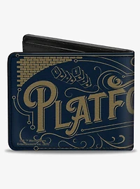 Harry Potter Hogwarts Express Platform 9 3/4 Sign Bifold Wallet