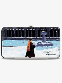 Harry Potter and Hedwig Impressionist Snow Scenes Hinged Wallet